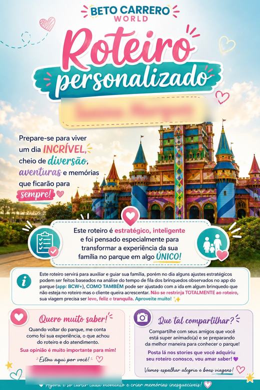 Exemplo de roteiro personalizado